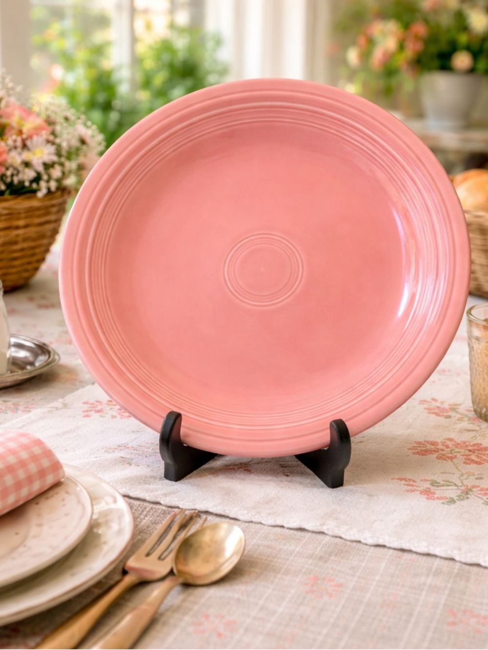 Fiestaware Peony Dinner Plate